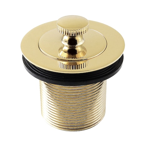 Kingston Brass 112 Lift and Turn Tub Drain with 134 Body Thread, Polished Brass DLT17PB
